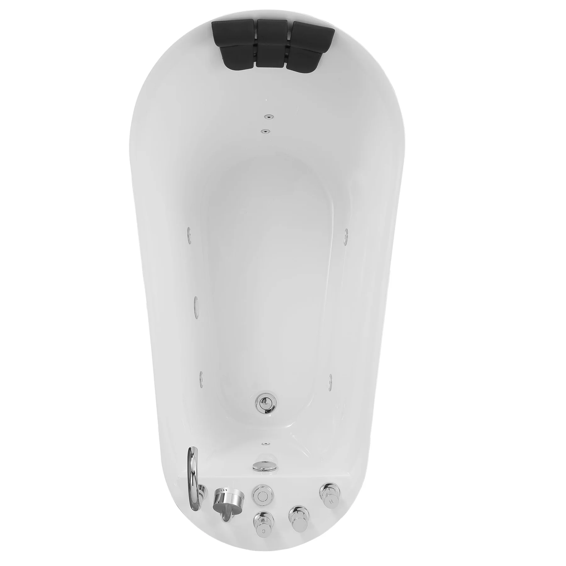 EMPAVA Freestanding Massage Bathtub Empava 67 in. Whirlpool Freestanding Acrylic Bathtub - EMPV-67AIS05