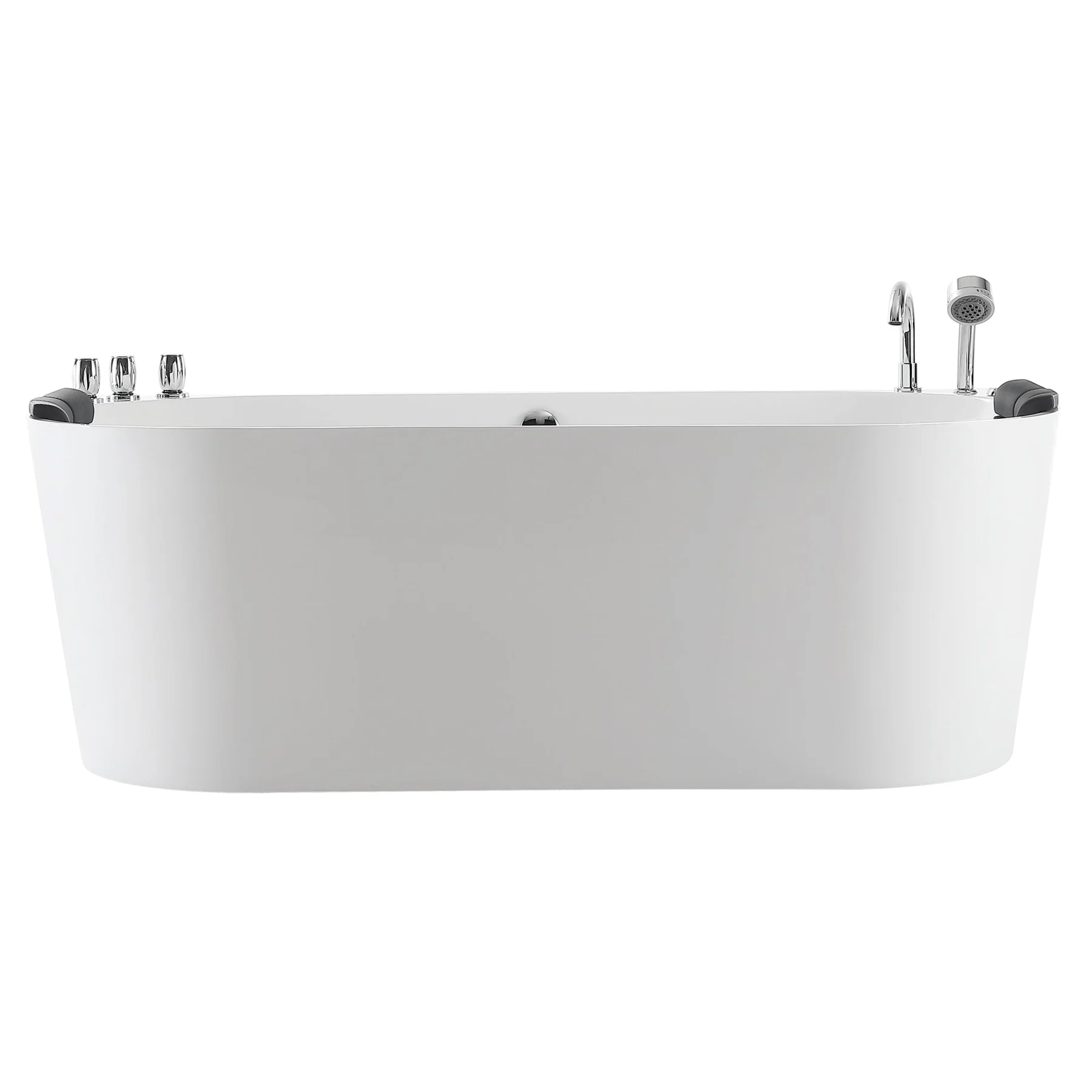 EMPAVA Freestanding Massage Bathtub Empava 67 in. Whirlpool Freestanding Acrylic Bathtub - EMPV-67AIS07