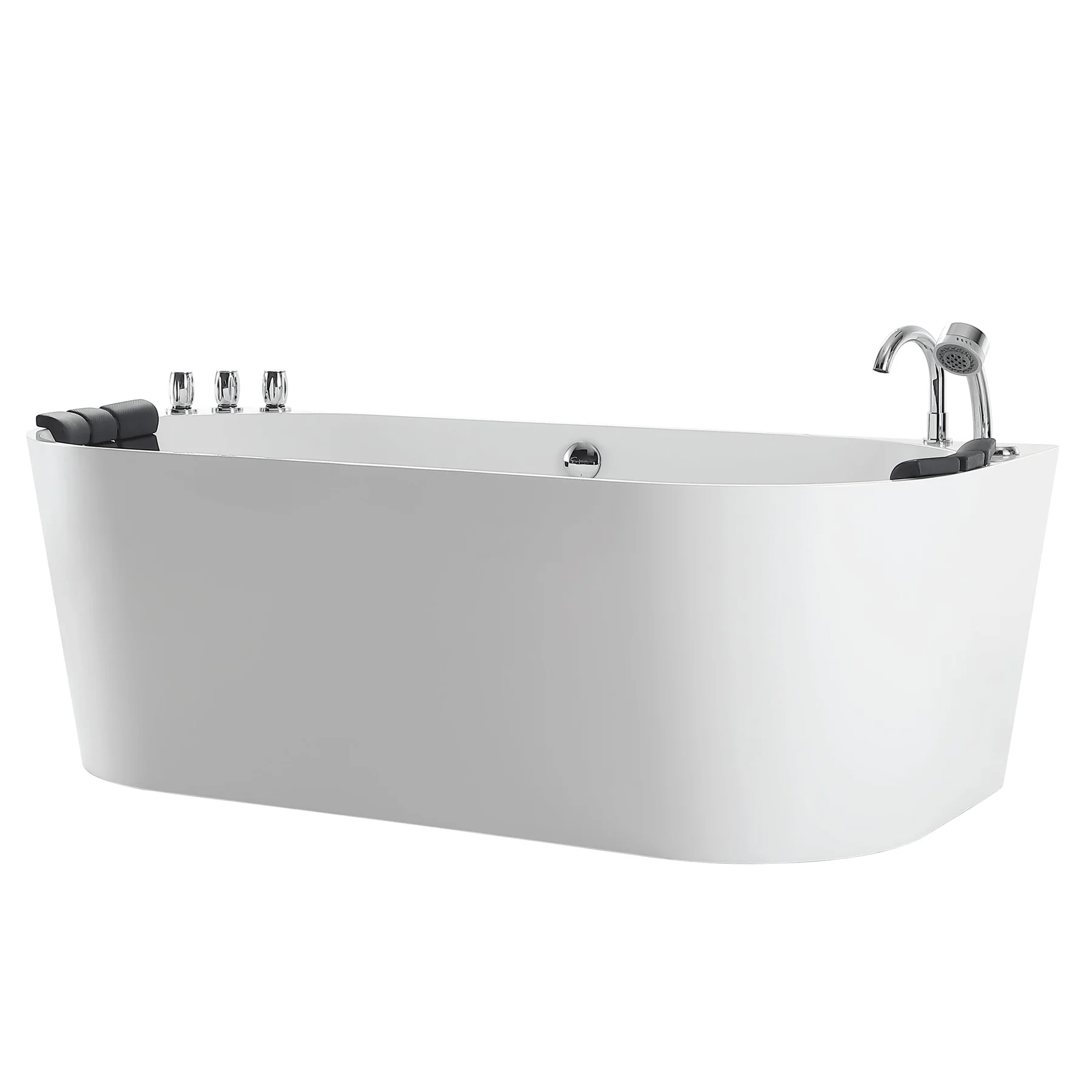 EMPAVA Freestanding Massage Bathtub Empava 67 in. Whirlpool Freestanding Acrylic Bathtub - EMPV-67AIS07