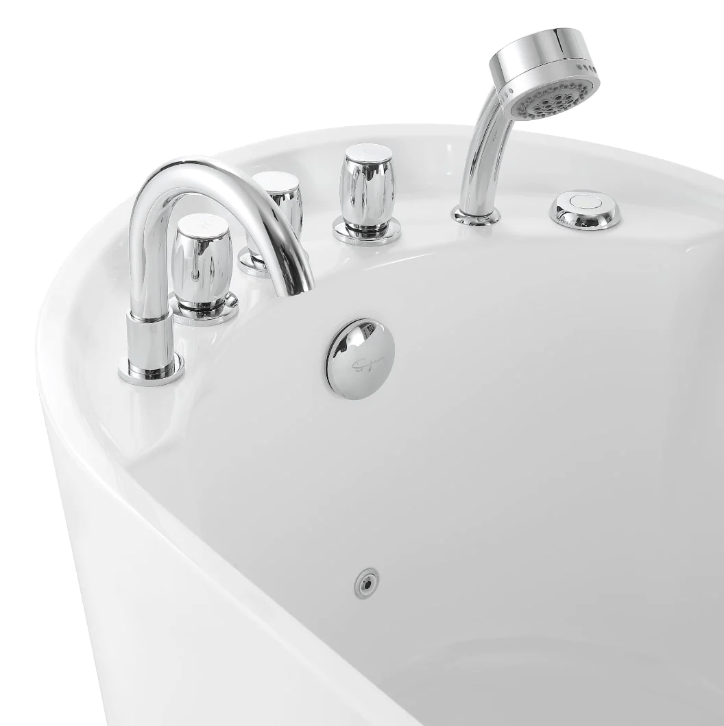 EMPAVA Freestanding Massage Bathtub Empava 67 in. Whirlpool Freestanding Acrylic Bathtub - EMPV-67AIS09