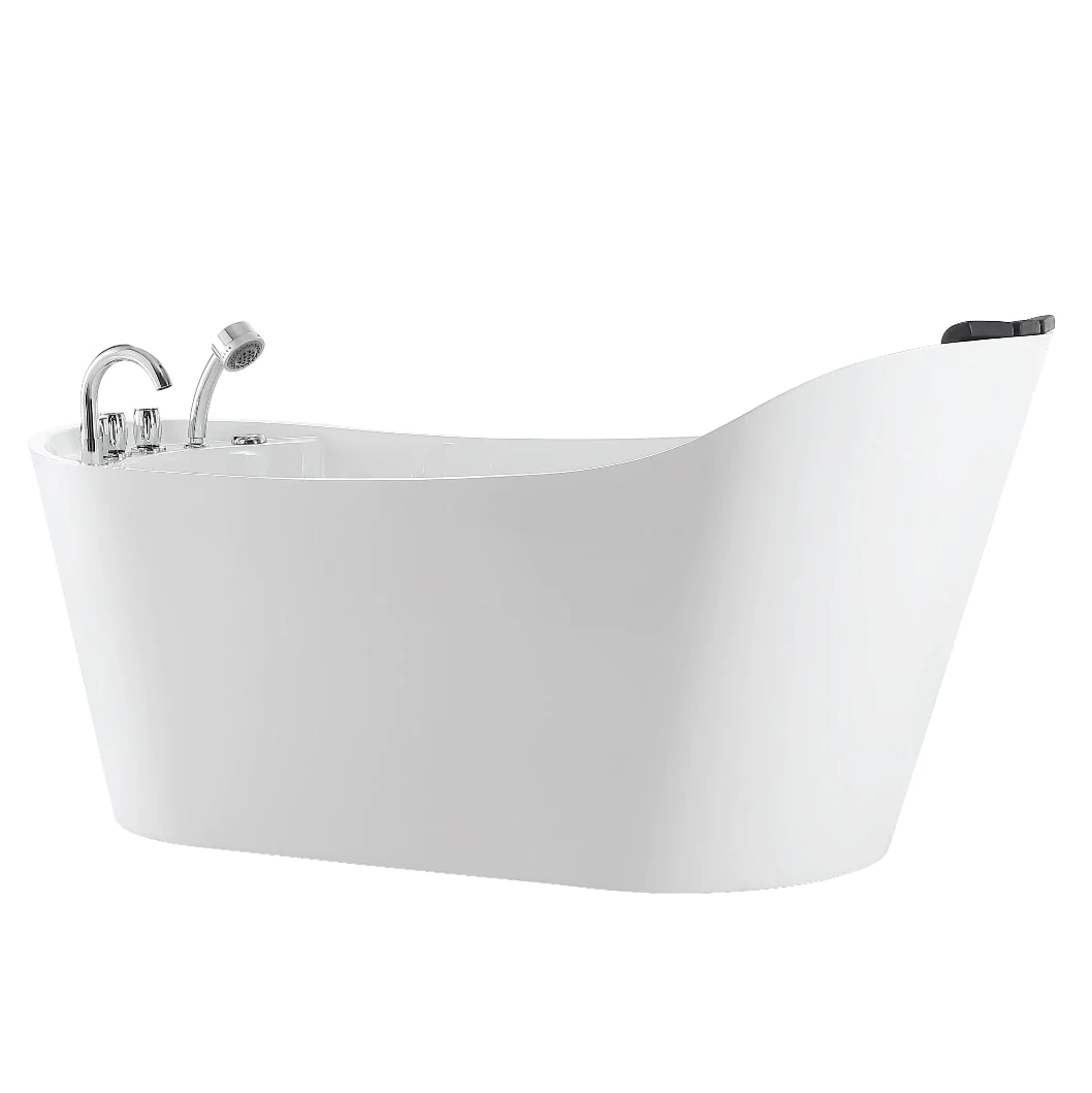 EMPAVA Freestanding Massage Bathtub Empava 67 in. Whirlpool Freestanding Acrylic Bathtub - EMPV-67AIS09