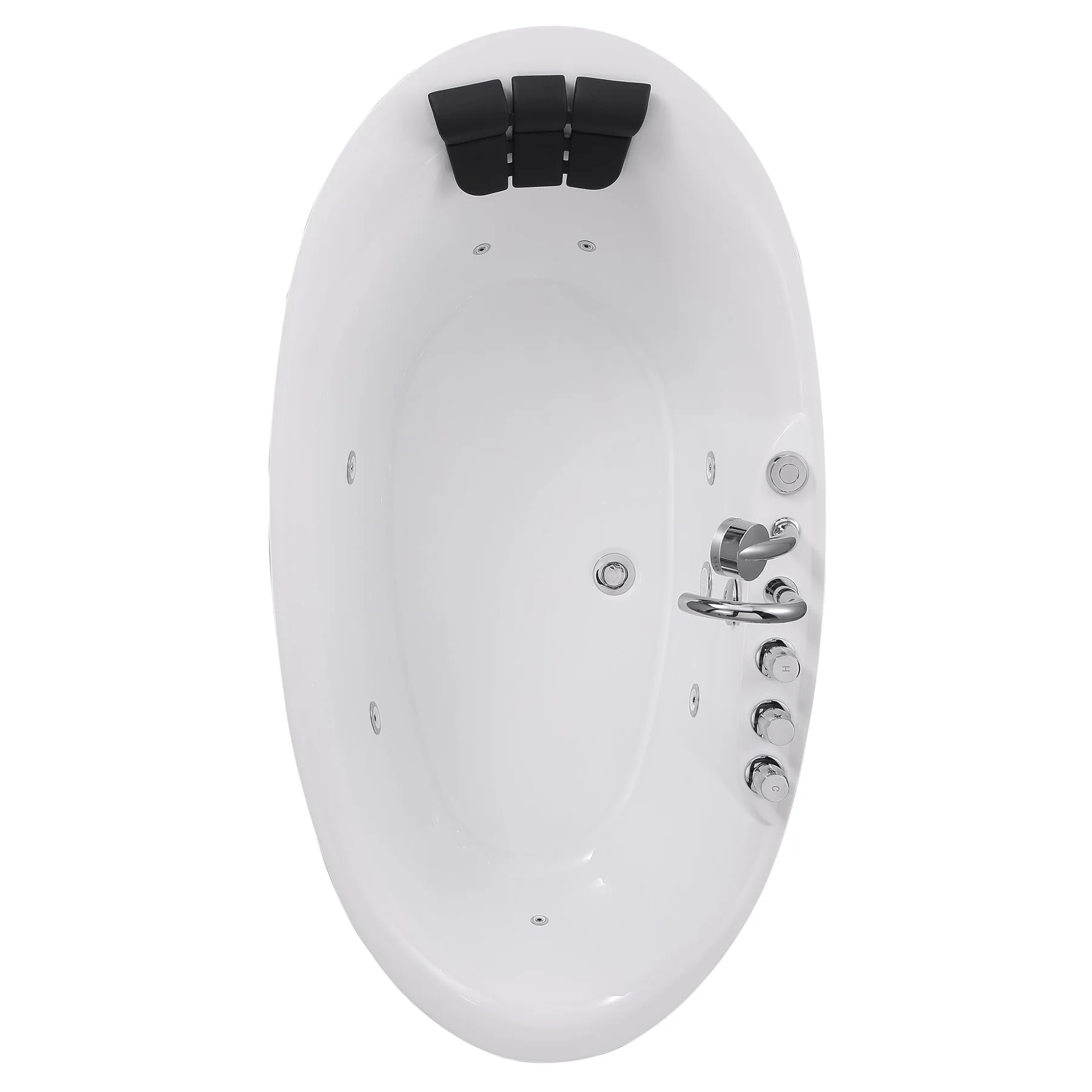 EMPAVA Freestanding Massage Bathtub Empava 67 in. Whirlpool Freestanding Acrylic Bathtub - EMPV-67AIS13