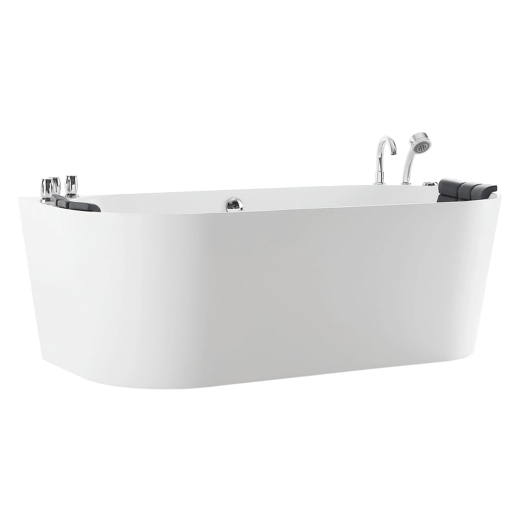 EMPAVA Freestanding Massage Bathtub Empava 71 in. Whirlpool Acrylic Alcove Bathtub - EMPV-71AIS08