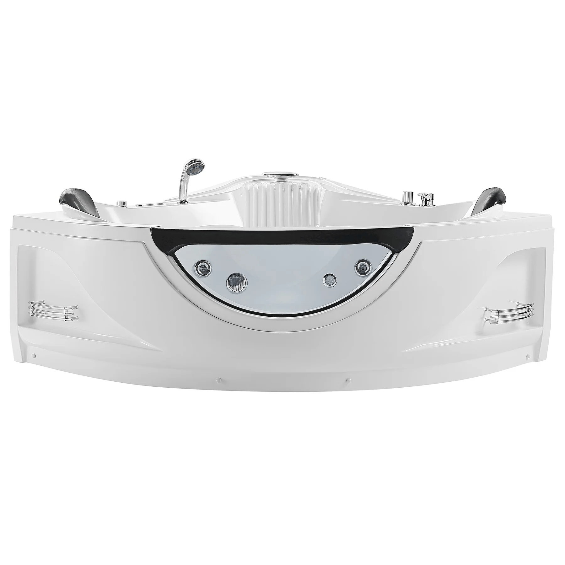 EMPAVA Massage Bathtub Empava 59 in. Whirlpool LED Corner Bathtub - EMPV-59JT319LED