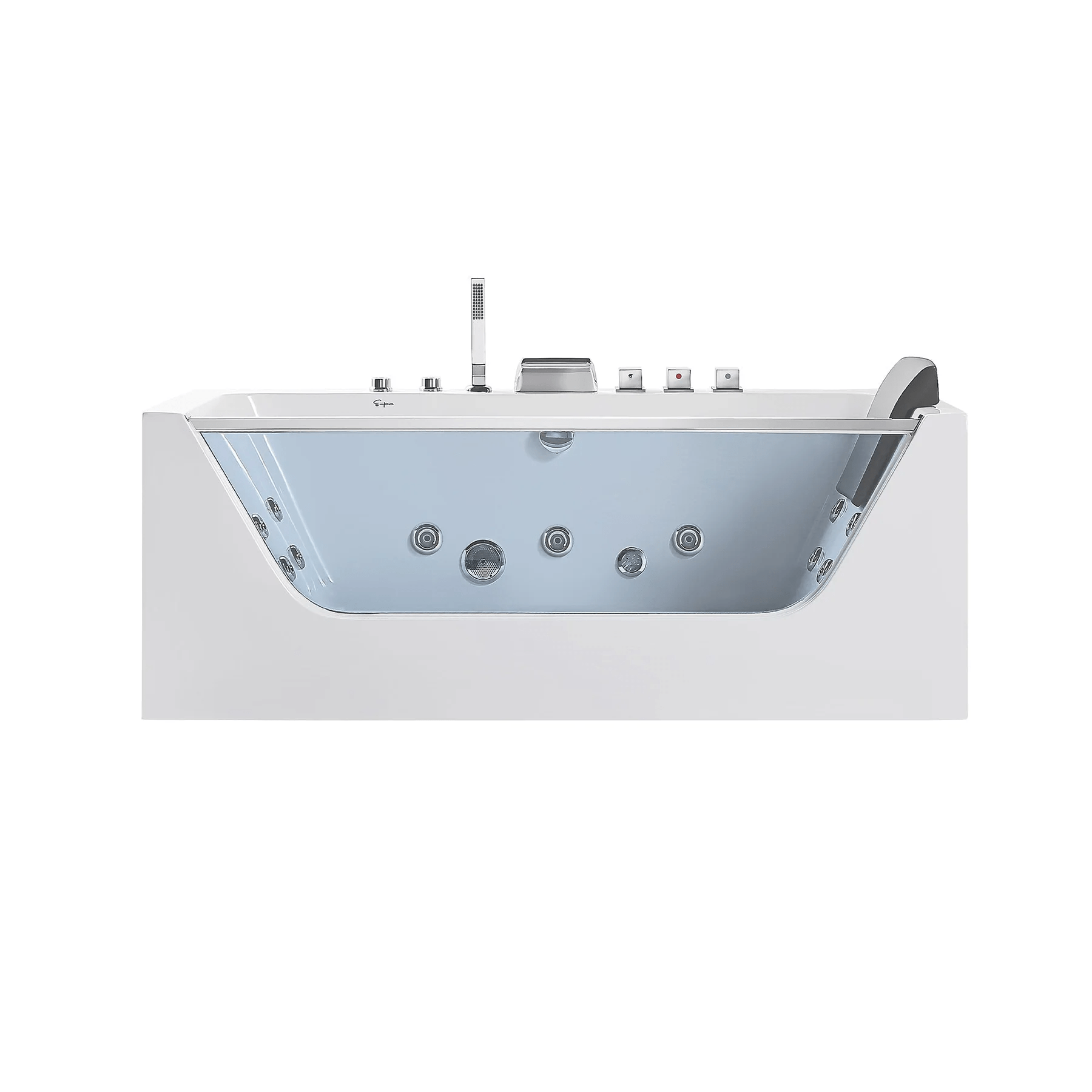 EMPAVA Massage Bathtub Empava 59 in. Whirlpool Rectangular Bathtub - EMPV-59JT408LED