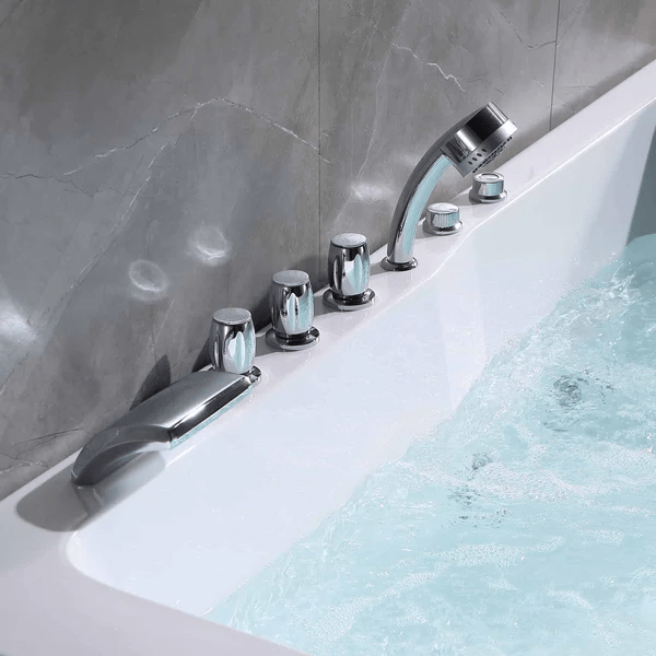 EMPAVA Massage Bathtub Empava 71 in. Acrylic Alcove Whirlpool Bathtub - EMPV-71JT667B