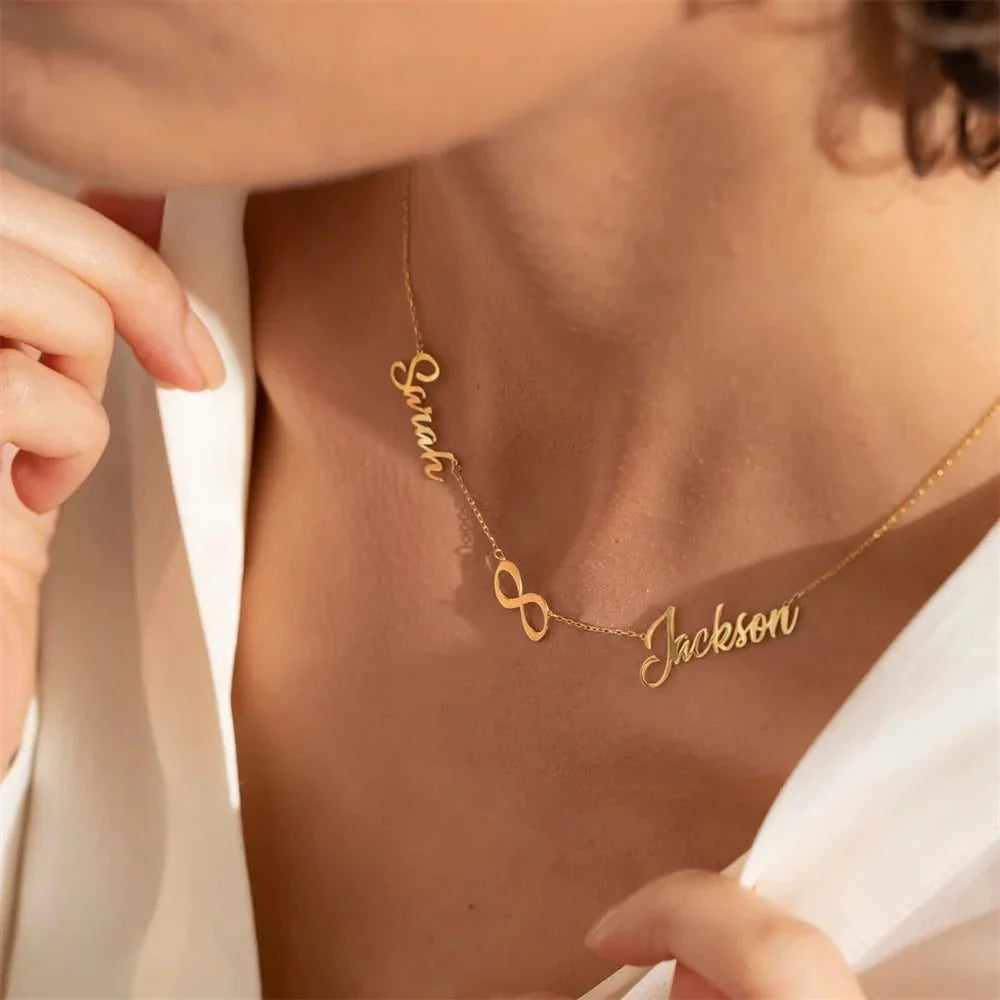 Infinity Bond Name Necklace