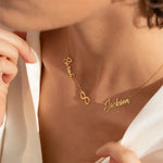 Load image into Gallery viewer, Infinity Bond Name Necklace
