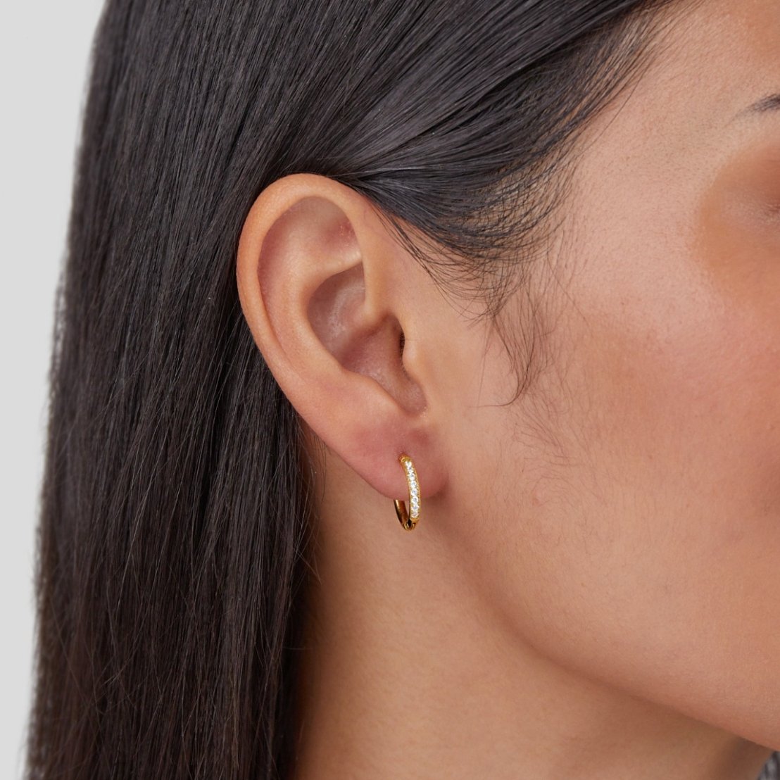 Eternity hoop earrings 491666