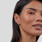 Load image into Gallery viewer, Ianthe CZ Pavé Hoop Earrings
