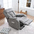 Electric Power Lift Recliner Chair for Seniors - Light Gray Fabric, Remote Control, Side Pocket, Ideal for Elderly Comfort