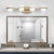 Modern Brushed Gold 4-Light Vanity Lighting Fixture