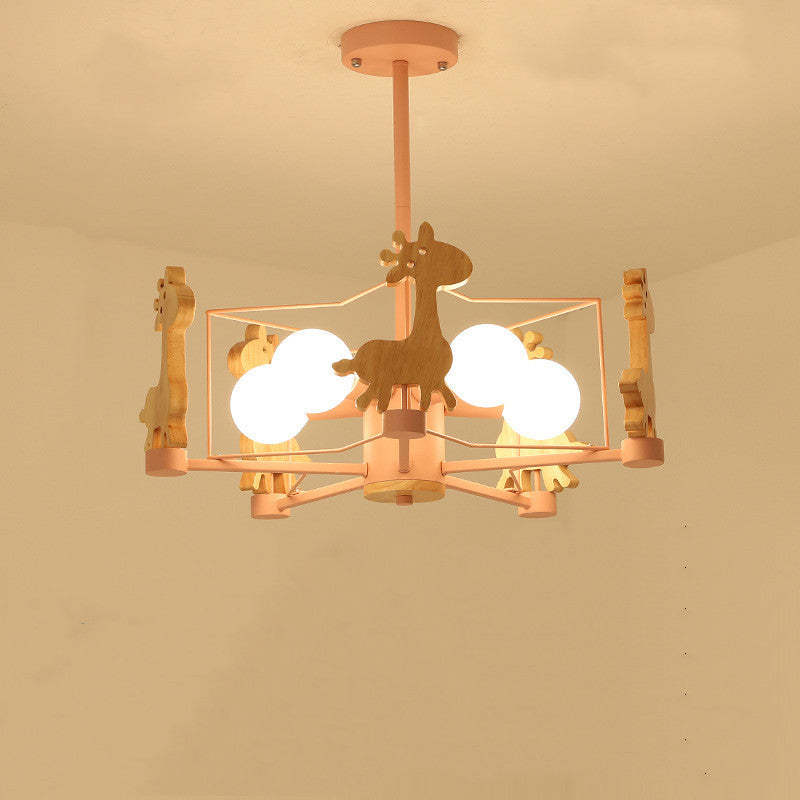 Giraffe Themed Flush Mount Ceiling Light