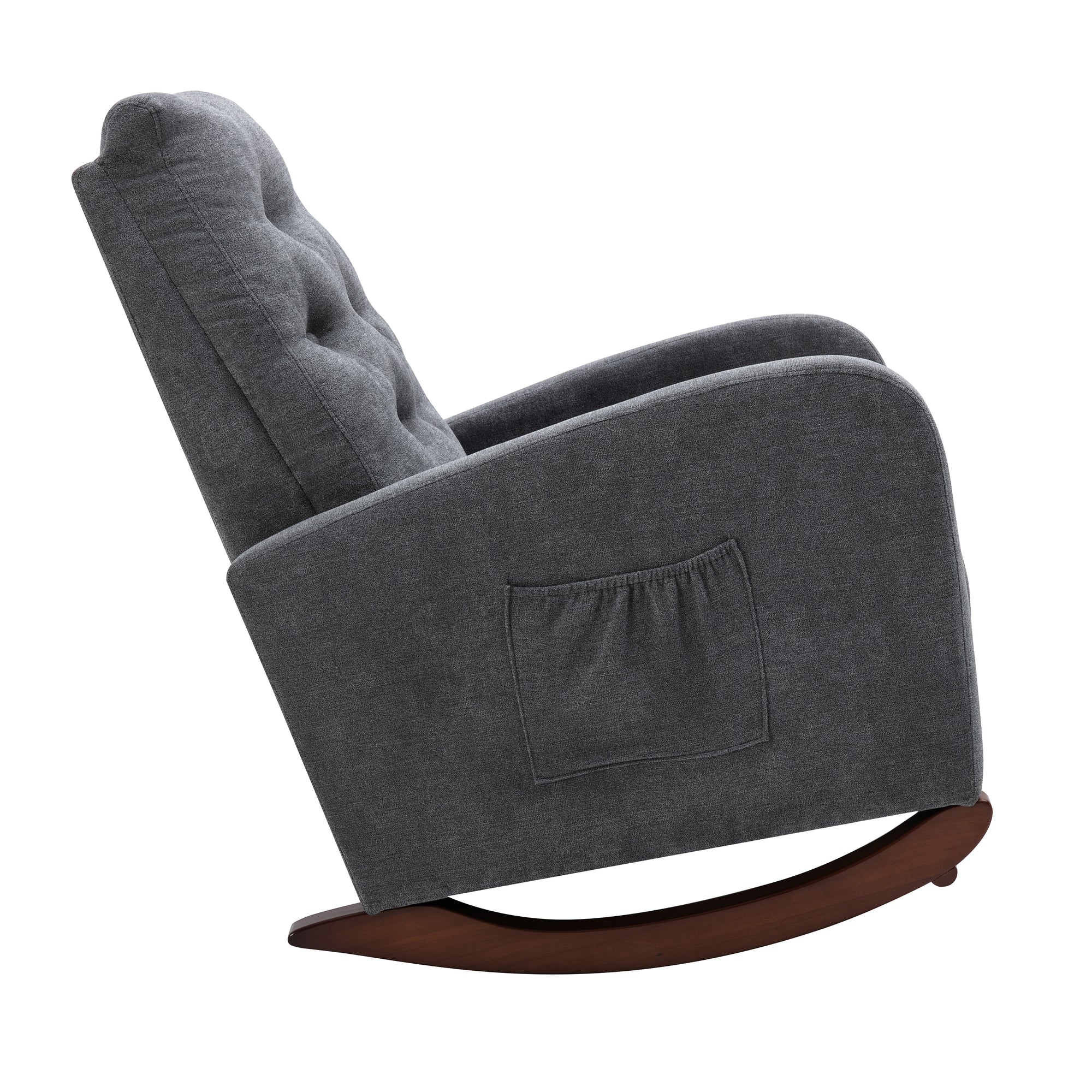 Baby Room Dark Gray Modern Rocking Chair