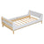 Twin Bed with Headboard, Footboard, Side Safeguards & Built-in Book Storage