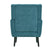 Modern Mid Century Accent Chair In Teal Chenille