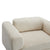 Beige Woven Velvet Oversized Armchair