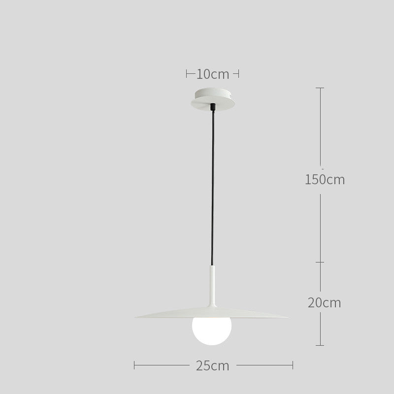 Simple Minimalist Straw Hat Pendant Light for Dining Room