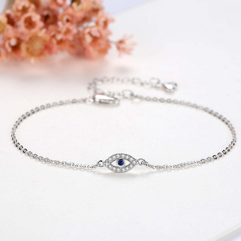 Evil Eye Gold Link Bracelet Link Bracelet with Evil Eye Charm