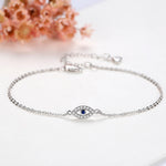 Load image into Gallery viewer, Evil Eye Gold Link Bracelet Link Bracelet with Evil Eye Charm
