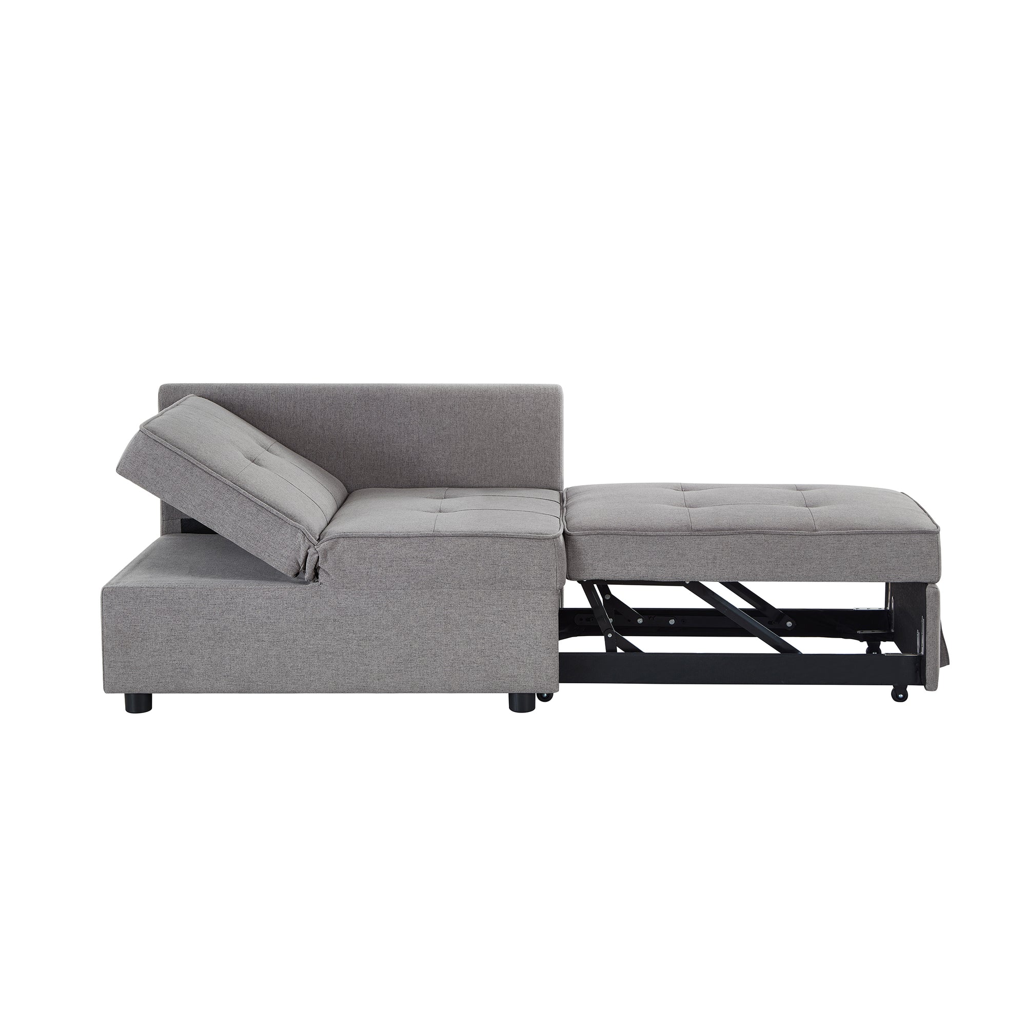 4 in 1 Multifunctional Single Sofa Bed with Adjustable Backrest