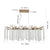 39.4-Inch Golden Waterfall Crystal Chandelier