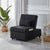 Convertible Black Fabric Single Sofa Bed