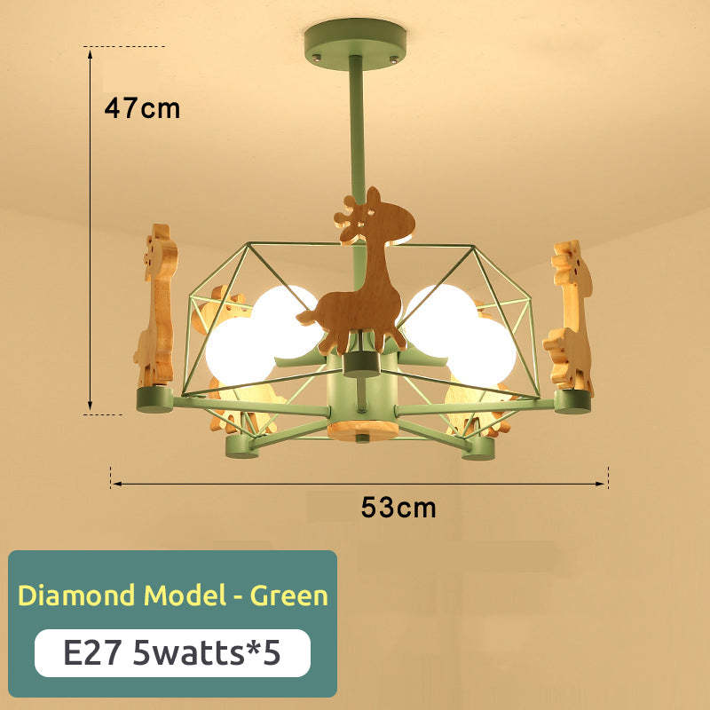 Giraffe Themed Flush Mount Ceiling Light