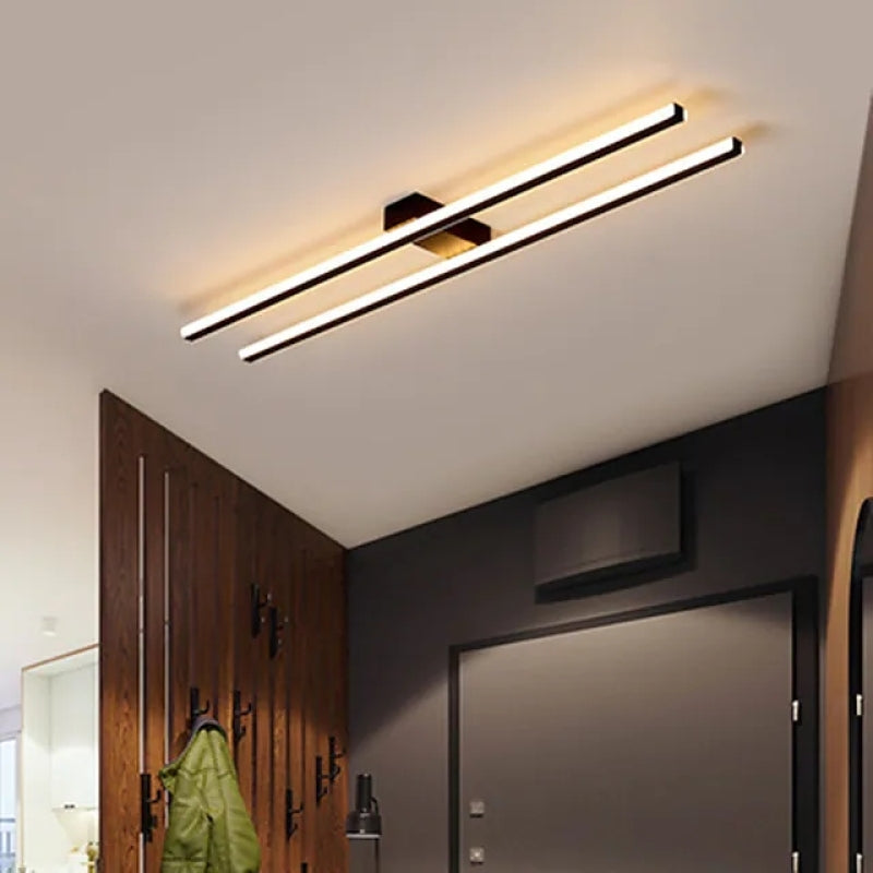 Contemporary Flush Mount Ceiling Light with Integrated LED