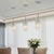 Set of 3 Chrome Hanging Crystal Pendant Light