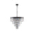 Contemporary Black Modern Crystal Chandelier