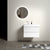 30' White Bathroom Vanity with Sink Large Storage Wall Mounted Floating Design Eco-Friendly E1 Material In White