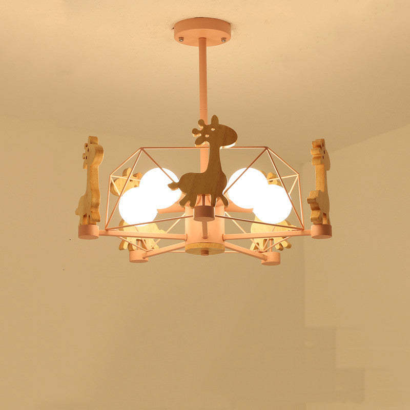 Giraffe Themed Flush Mount Ceiling Light