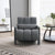 Modern Dark Grey Upholstered Accent Chair