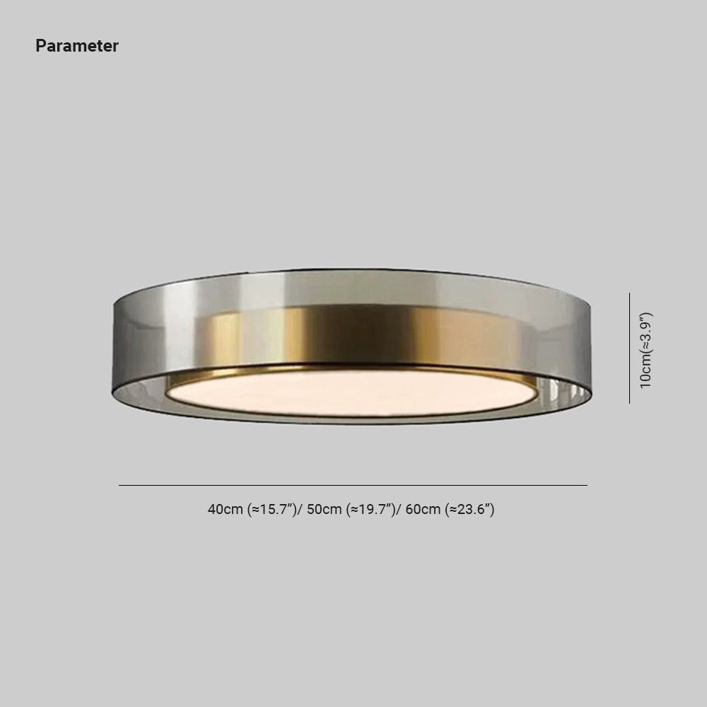 Gold Round Flush Mount Ceiling Light