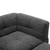 Gray Teddy Fleece Sectional Sofa with Multi-Functional Storage Ottoman