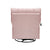 Pink Velvet Convertible Recliner Sofa Chair With Phone Holder