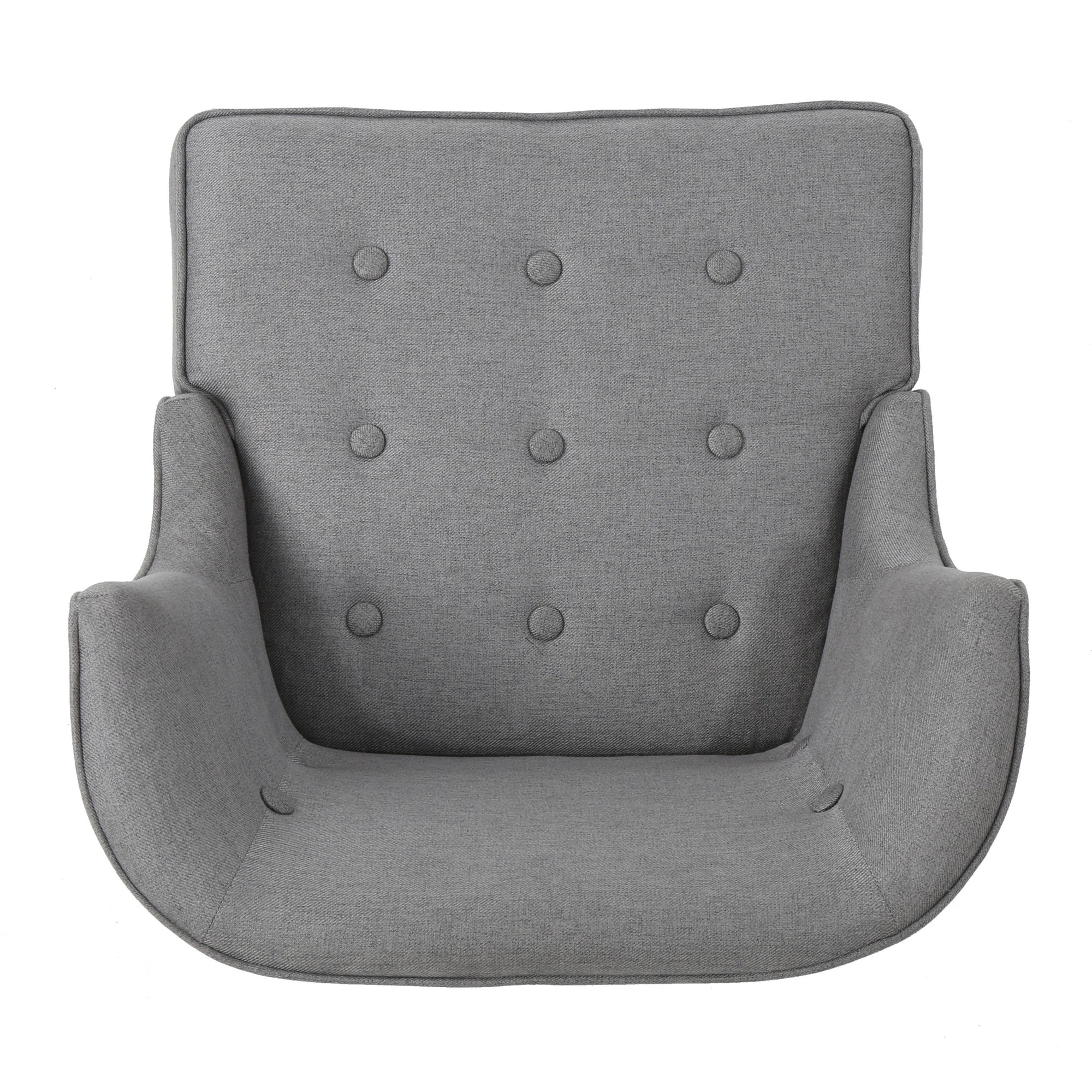 Occasional Accent Chair In Gray Fabric