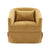 Mustard Yellow Upholstered Swivel Accent Armchair