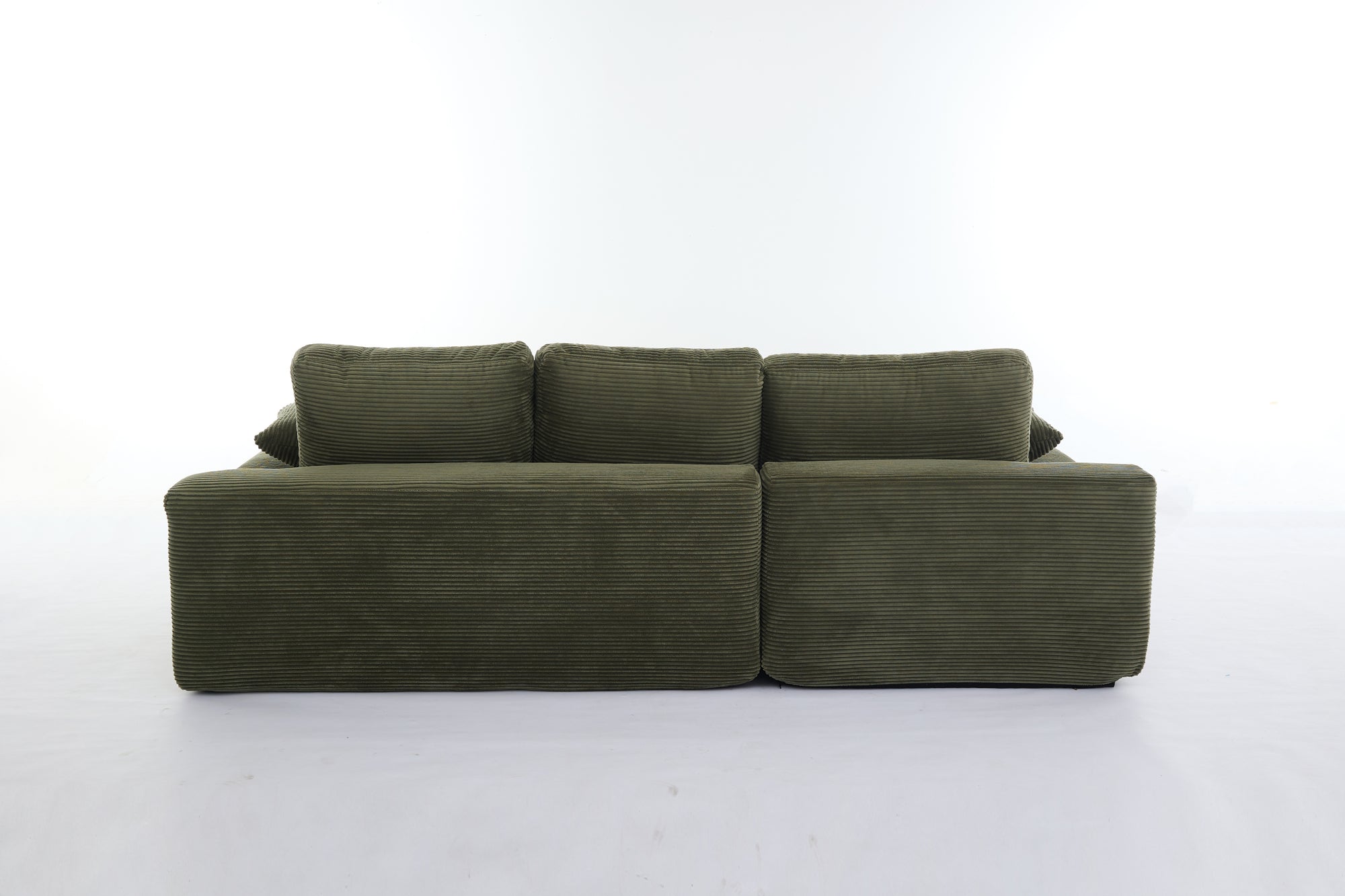 Army Green Modern Modular Sectional Sofa – Contemporary 4-Seater