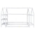 Twin Size Wood House-Shaped Floor Bed with Storage Shelf and Hanger in White