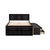 Full Bed with Bookcase Headboard, Under-Bed Storage Drawers & Bed-End Storage Case in Espresso