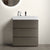 30' Gray Bathroom Vanity with Sink for Modern Space, Large Storage Freestanding Design, One-Piece White Sink Basin, Pre-assembled In Gray