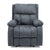 Lumbar Heating & Massage Recliner In Charcoal Fabric