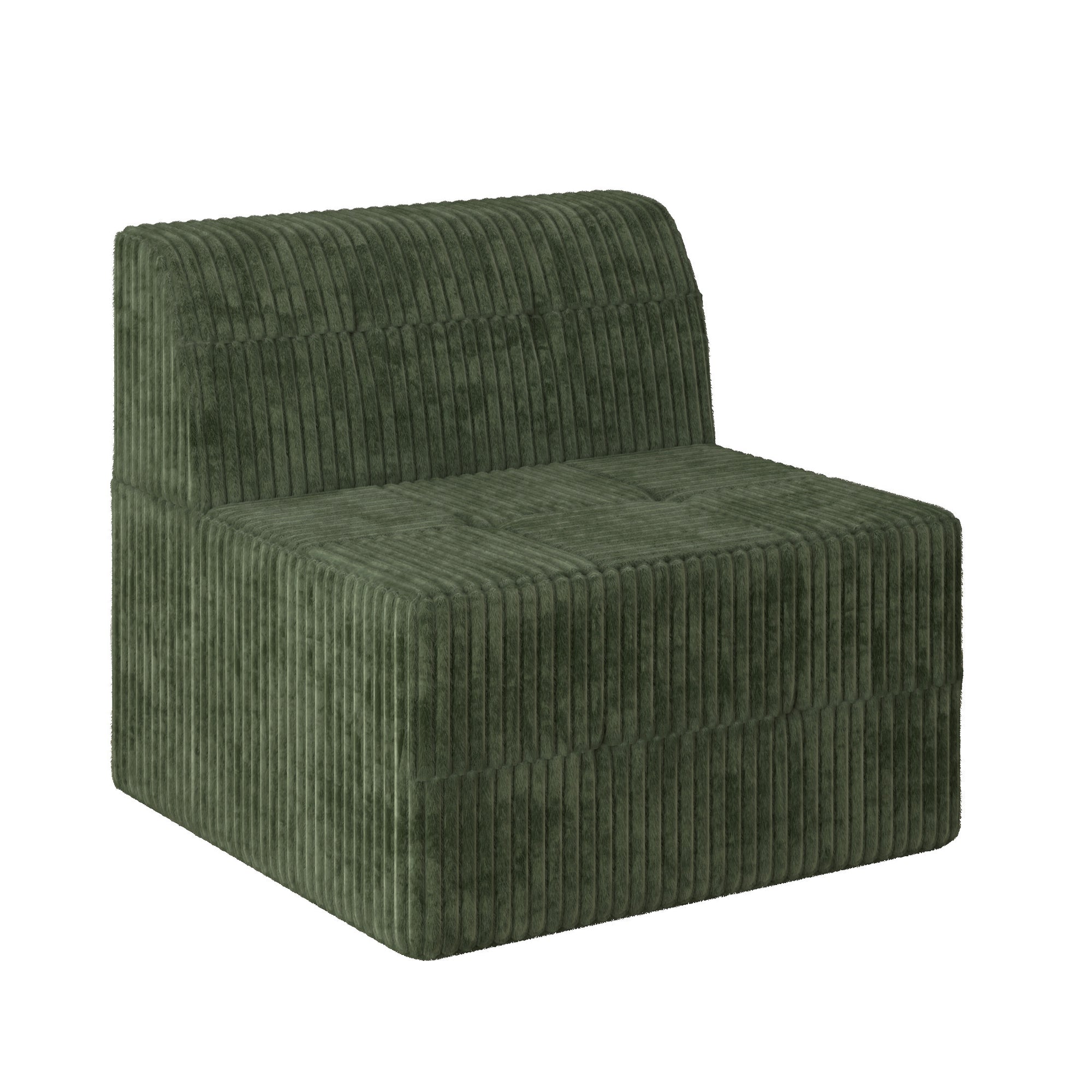 7-Seater Modular Foam Sofa In Green Minimalist Design