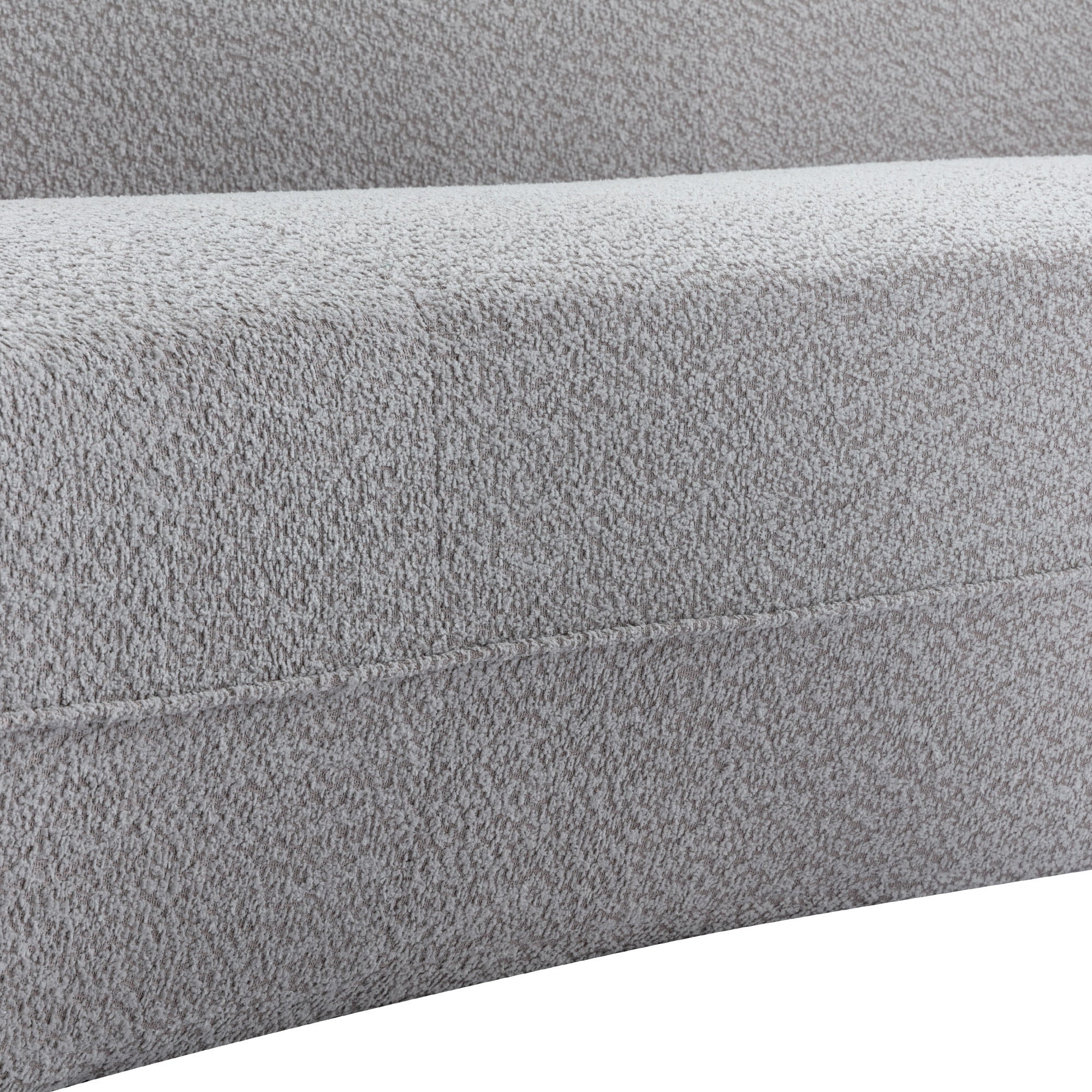 Acorta 2-Seat Boucle Chaise Lounge in Gray