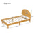 Kids Twin Cookie-Shaped Bed Frame in Walnut