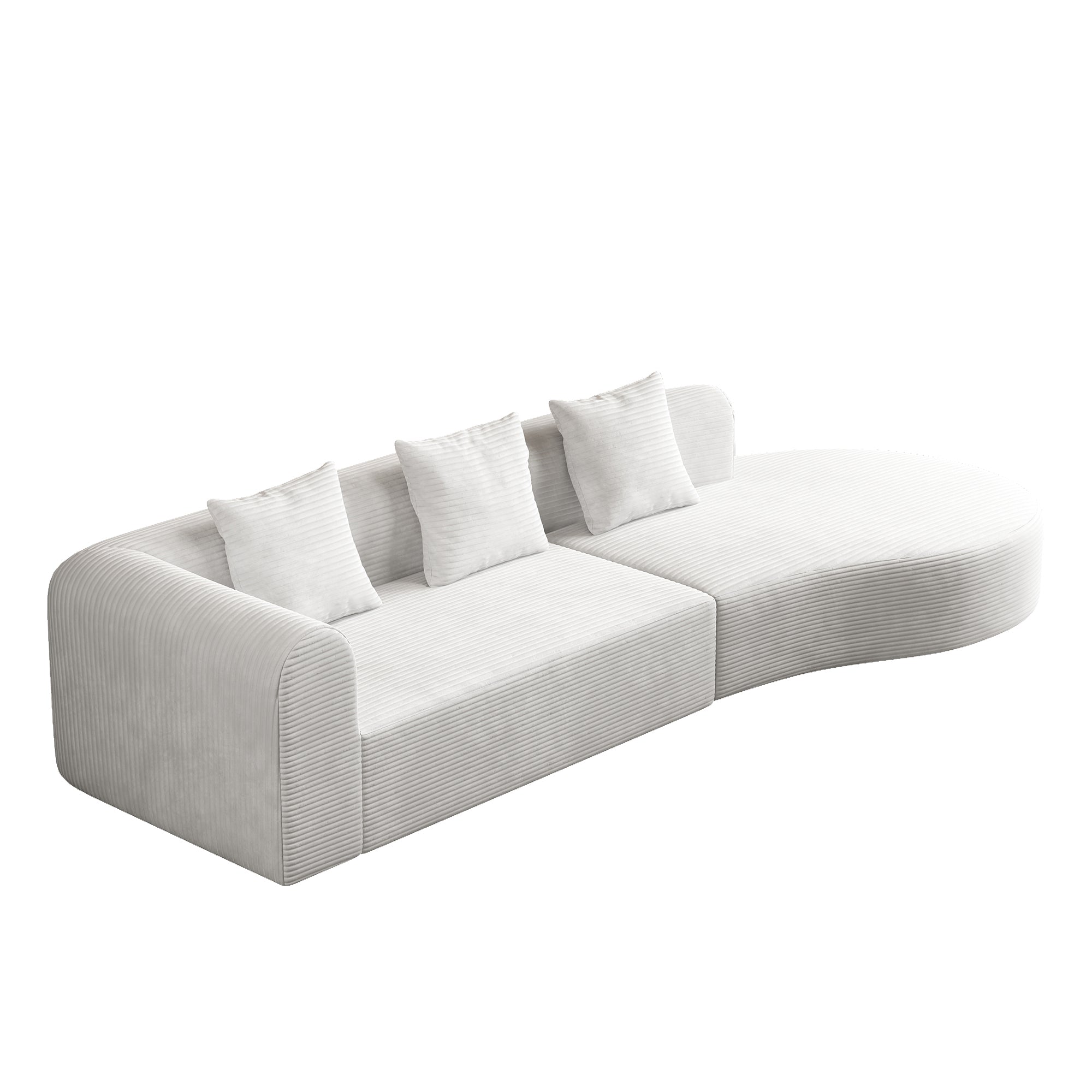 Helsinki Minimalist Modular Sofa in White