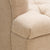 Anatasia Beige Tufted Fabric Armchair