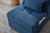 Blue Linen Fabric Recliner Chair Bed